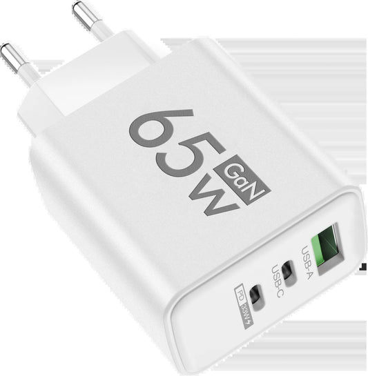 Gan 65W Fast Charger USB Type C PD QC3.0 Quick Charging Charger Mobile Phone Adapter for Iphone 15 16 Pro Xiaomi Samsung Huawei